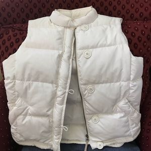 J. CREW White puffer vest